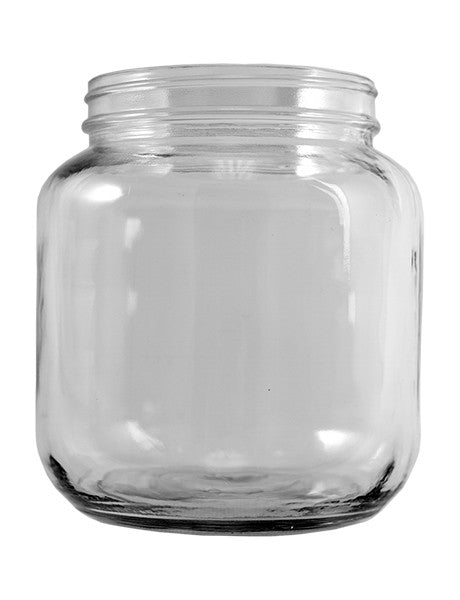 Glass Jar Wide Mouth 6 Ounce Bruni Glass Pkg (6)